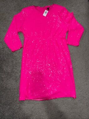 torrid pink sequin dress torrid | Dresses | Torrid Pink Sequin High Low Sundress